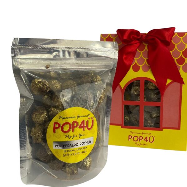 ipoca Gourmet POP Rocher Crocante - Pipoca gourmet sabor Ferrero Rocher