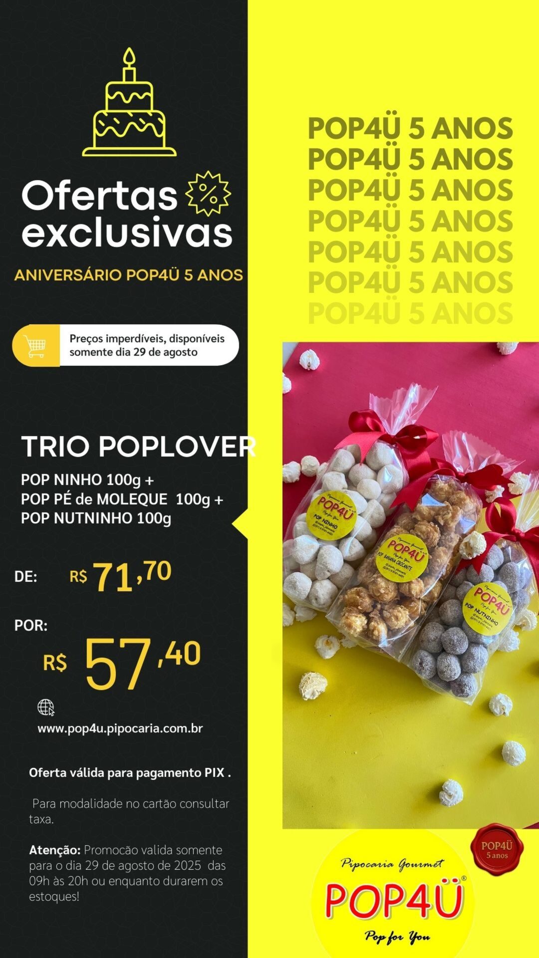 POP4Ü Promo de Aniversário - Banner 4