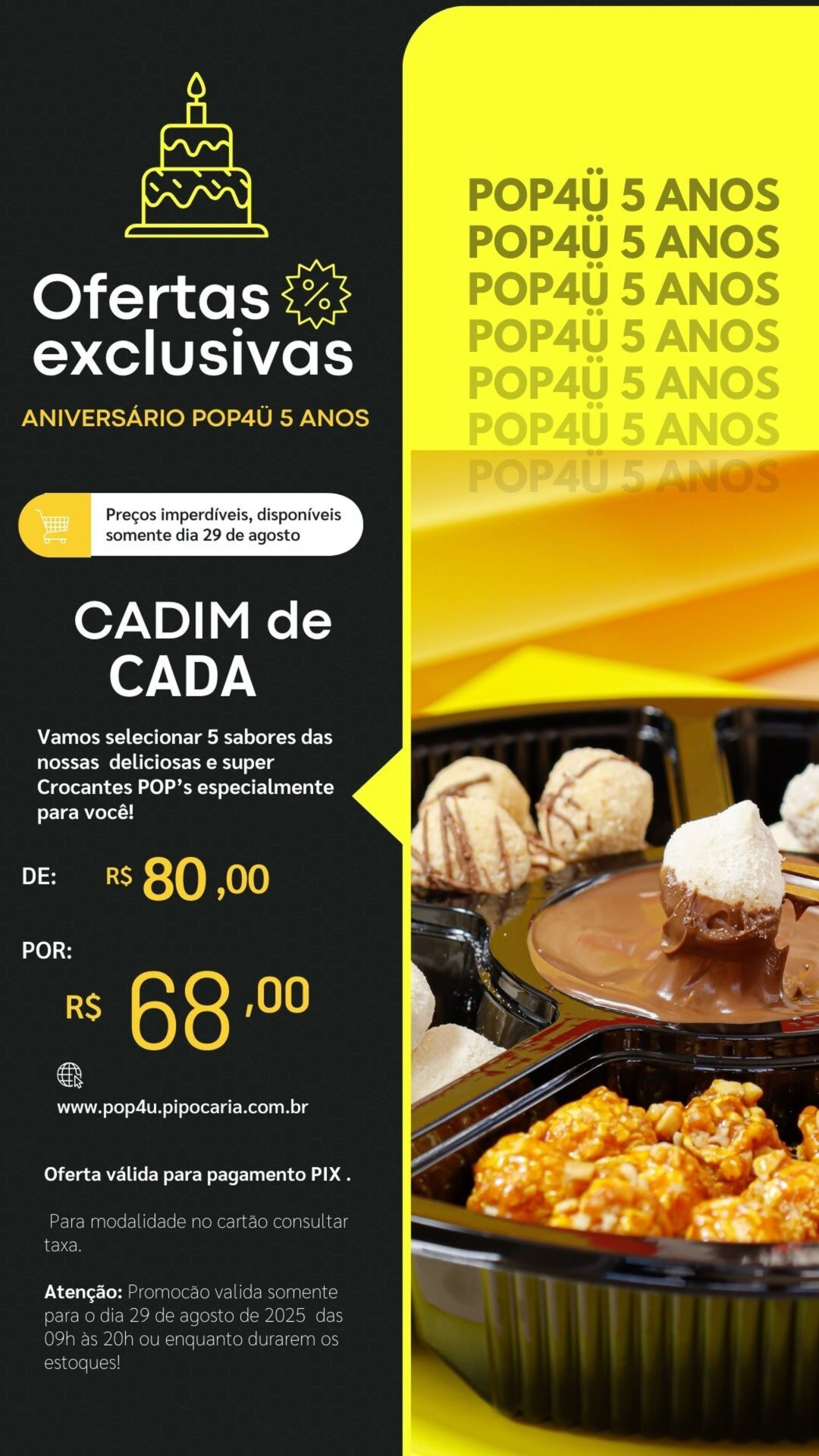 POP4Ü Promo de Aniversário - Banner 6