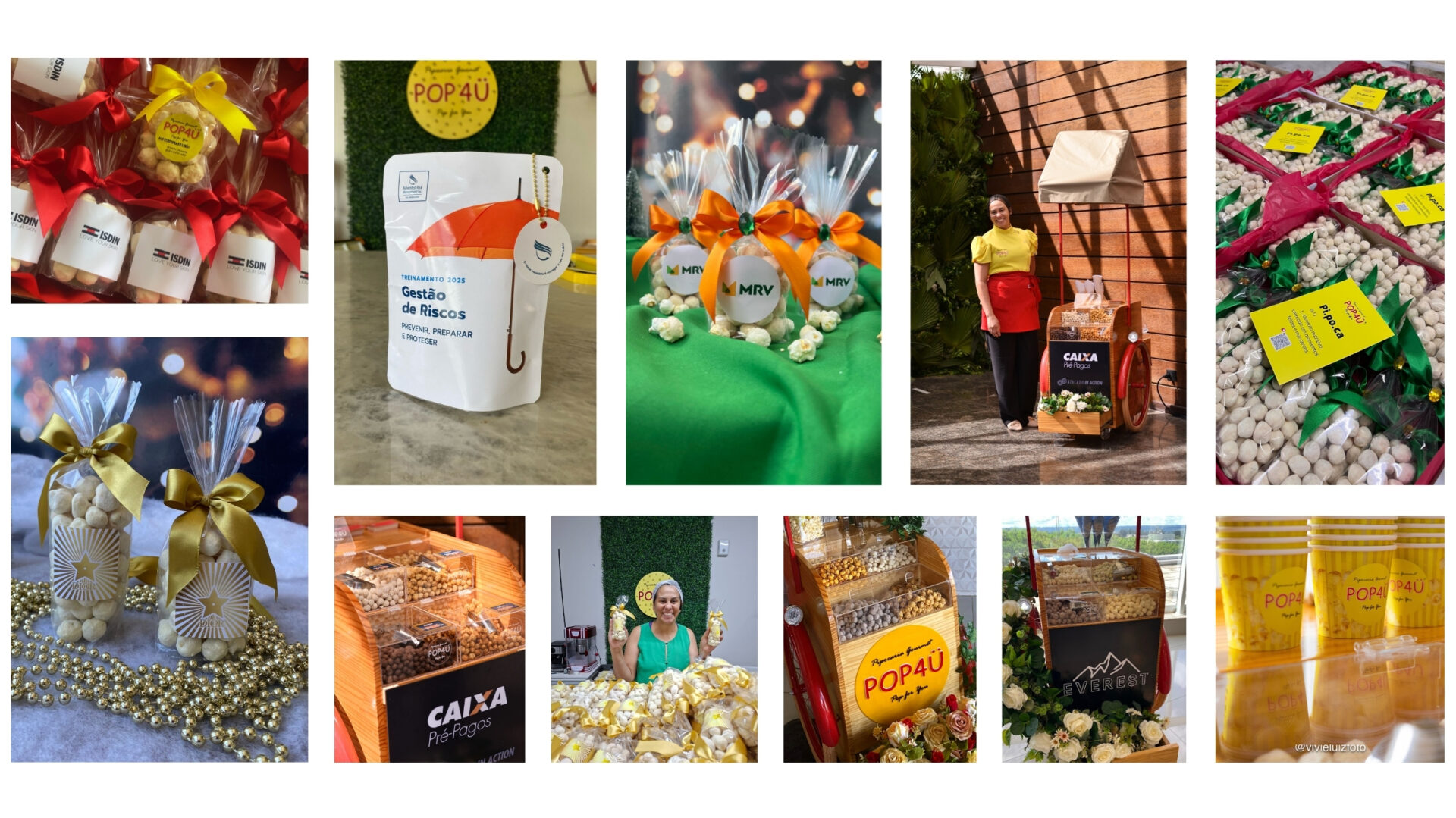 Experiências POP4Ü: eventos com pipoca gourmet, de Brasília para todo o Brasil